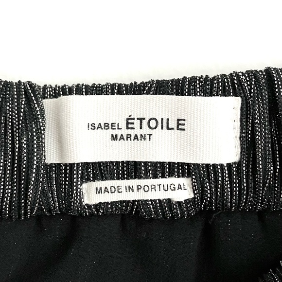 Isabel Marant Étoile Beatrice Gunmetal Metallic Skirt Size 38 - Picture 12 of 16